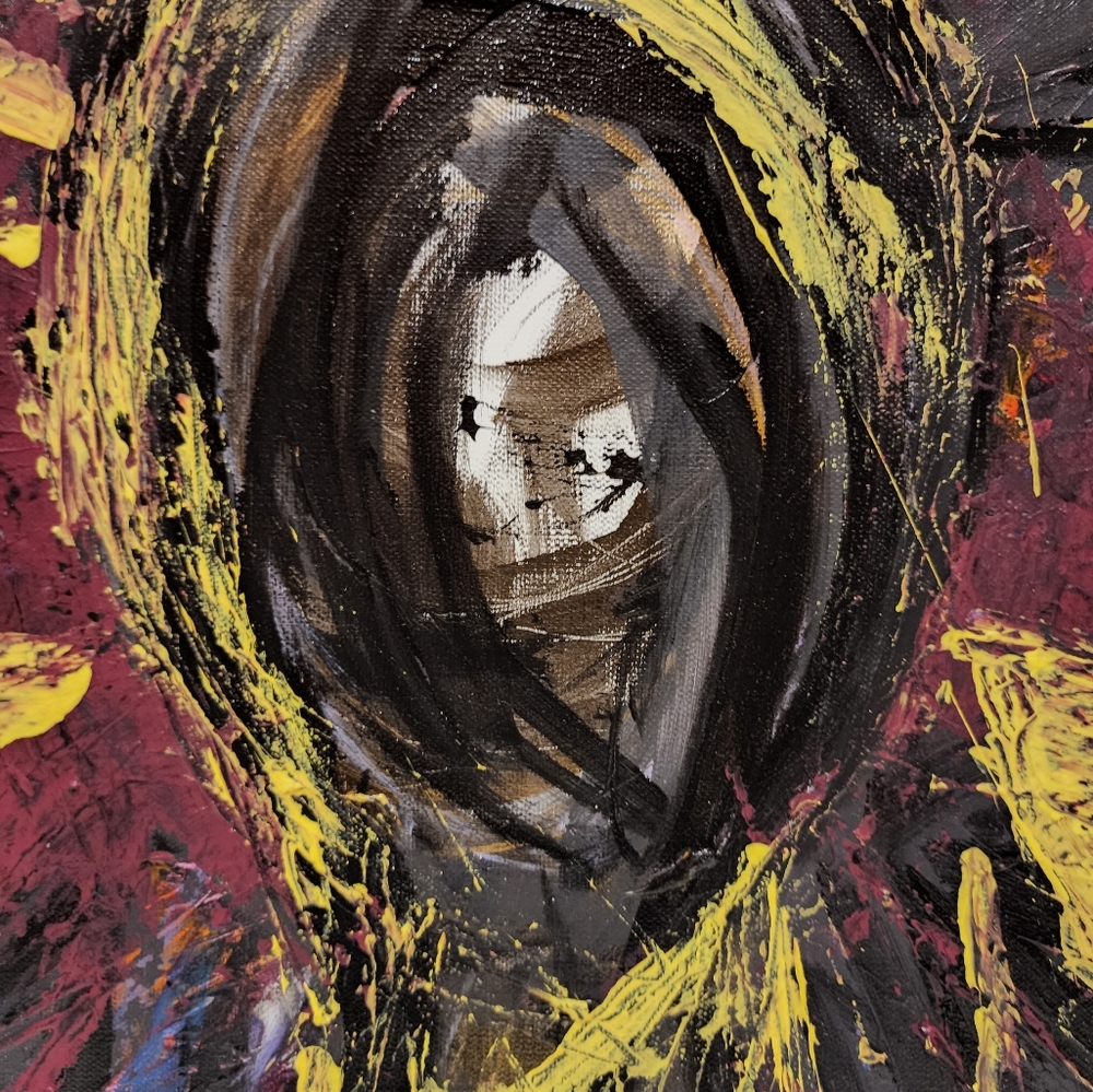 HANDCRAFTED Painting HANDPAINTED Abstract Artwork Stretch Canvas Wall Art Decor - Picture 16 of 17